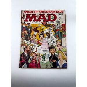 MAD Magazine #35 October 1957 [FN/VF] EC Silver Age 5th Anniversary